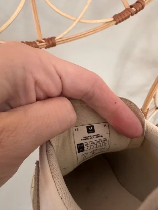 Veja Campo Sneaker Women US 6 EU 37 Extra White Natural Suede Chrome Free Leathe - Picture 8 of 8